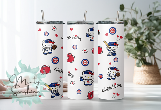 Cubs Kitty 20oz Stainless Steel Tumbler