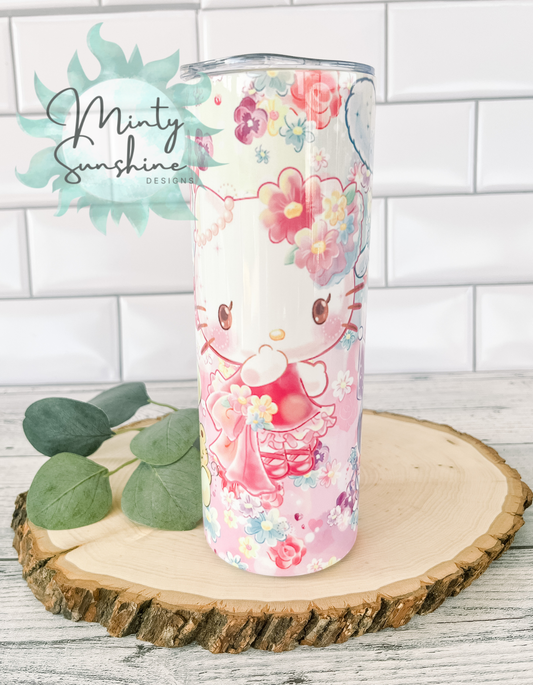 Kawaii Kitty 20oz Stainless Steel Tumbler