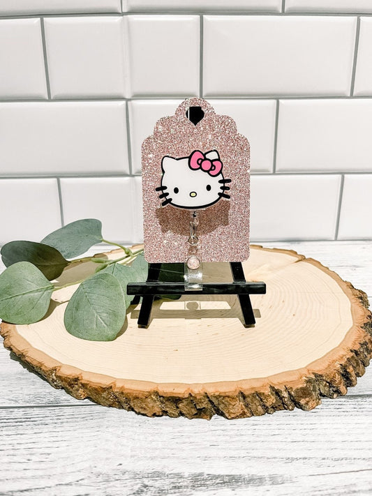 Kitty Badge Reel ID Holder