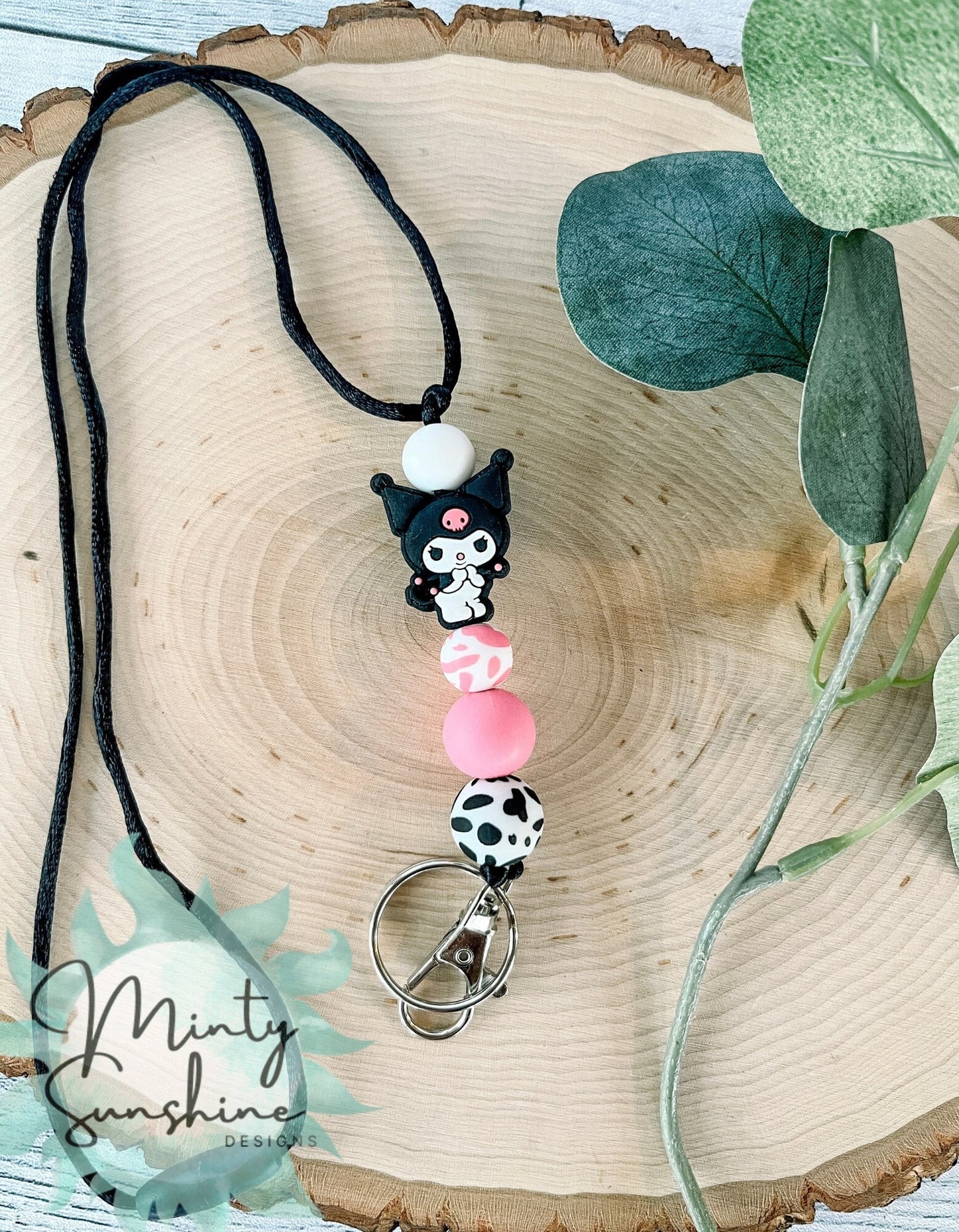 Kawaii Silicone Beaded Lanyard