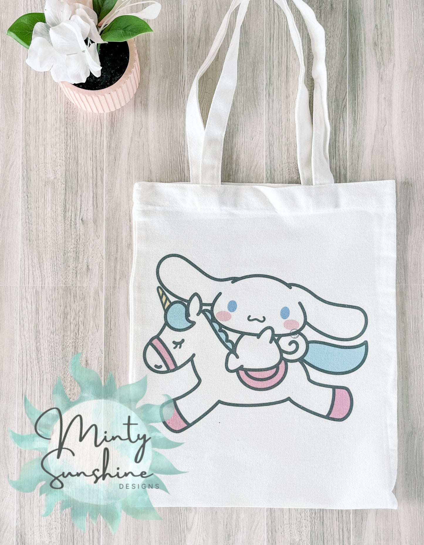 White Puppy Tote Bag