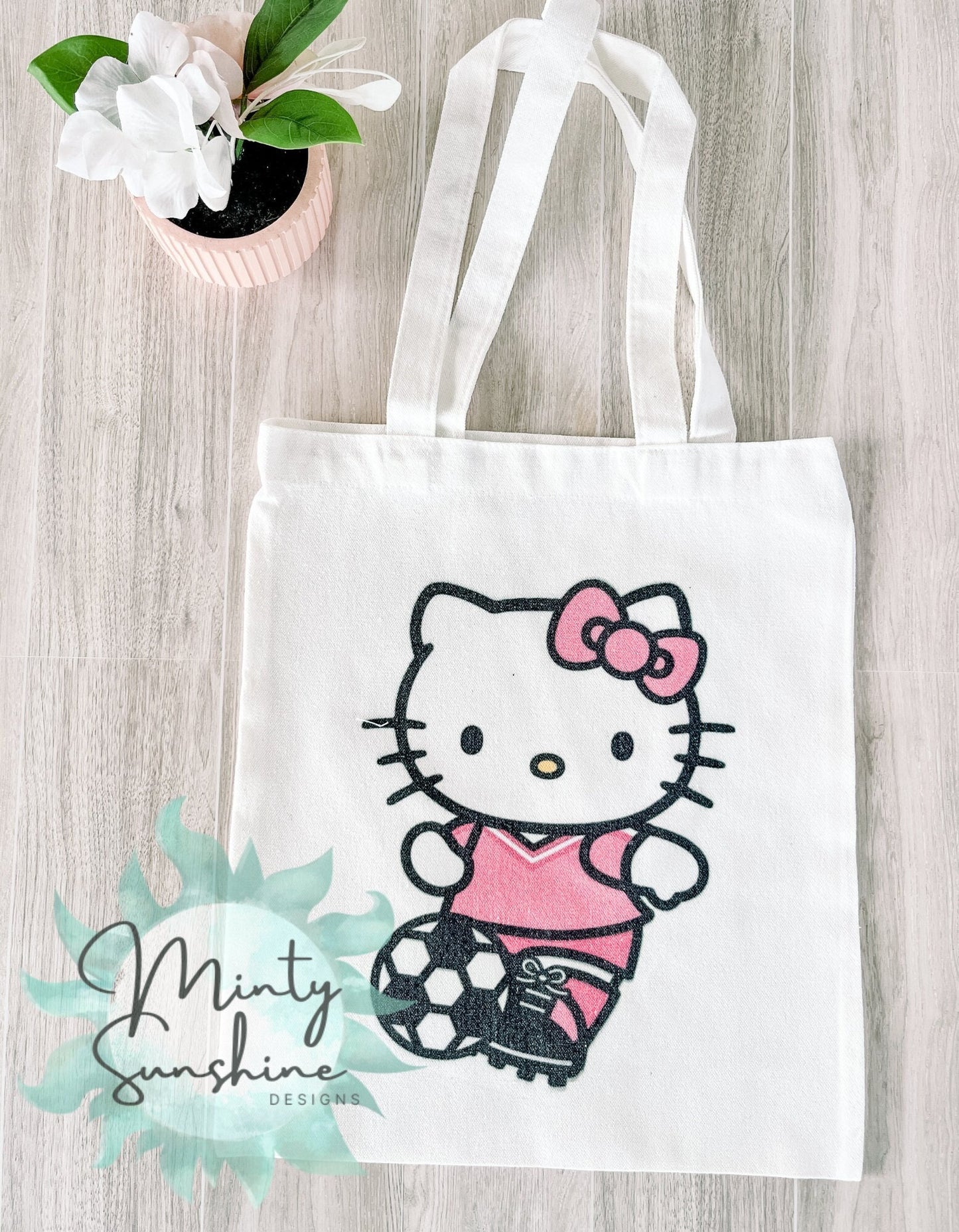 HK Soccer Kitty Tote Bag