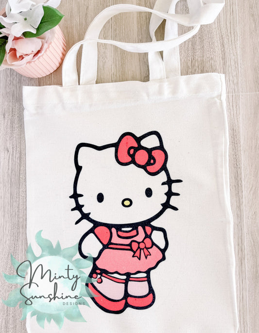 HK Kitty Tote Bag