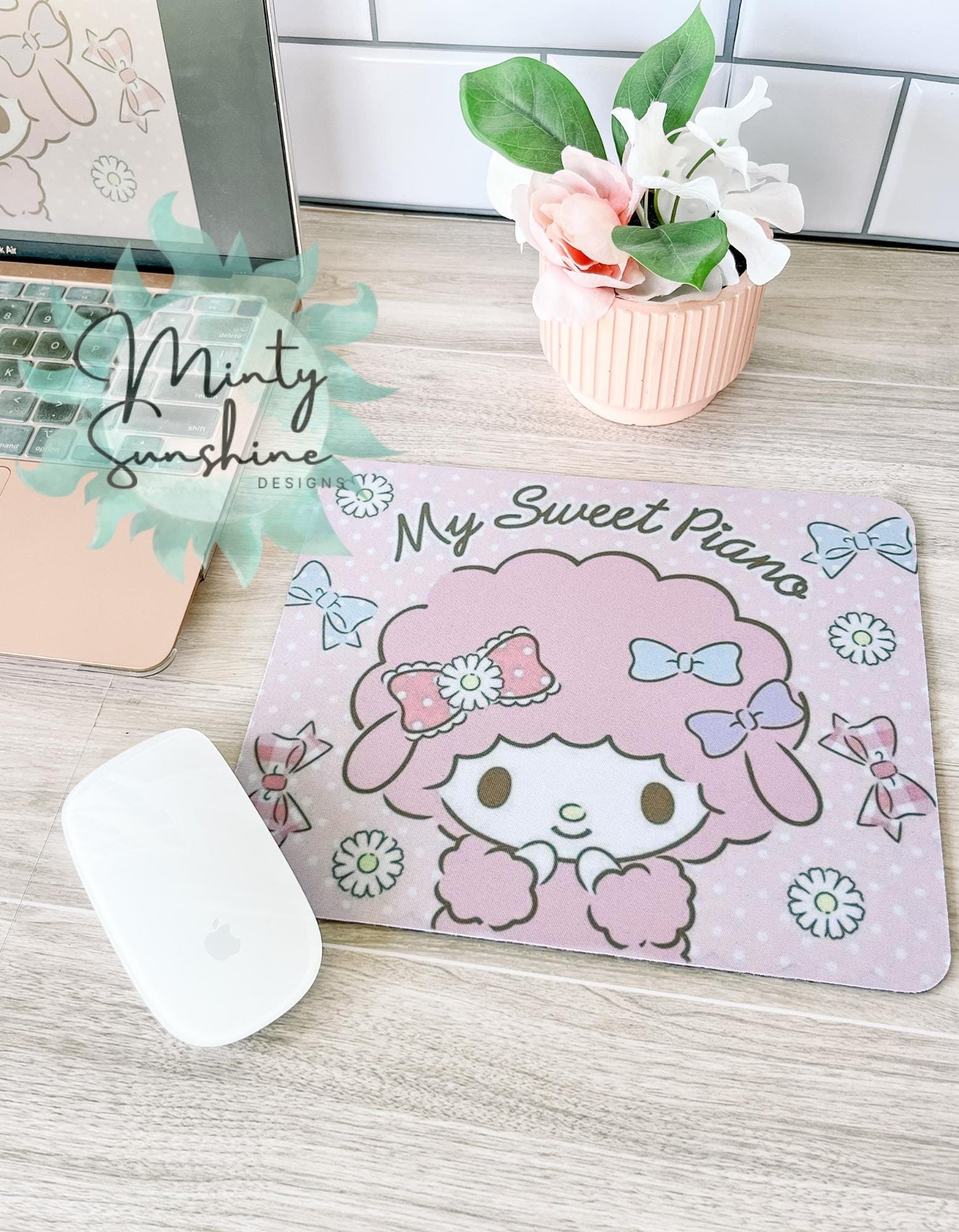 Kawaii Sweet Piano Mousepad